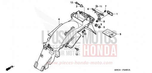 KOTFLUEGEL, HINTEN CB250R de 1994